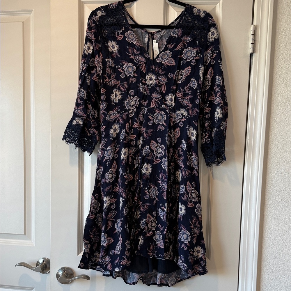 Astr Floral Midi Dress